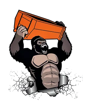 Gorilla Dumpster Rentals Mascot